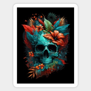 Tropical Skull Head design #1 Magnet